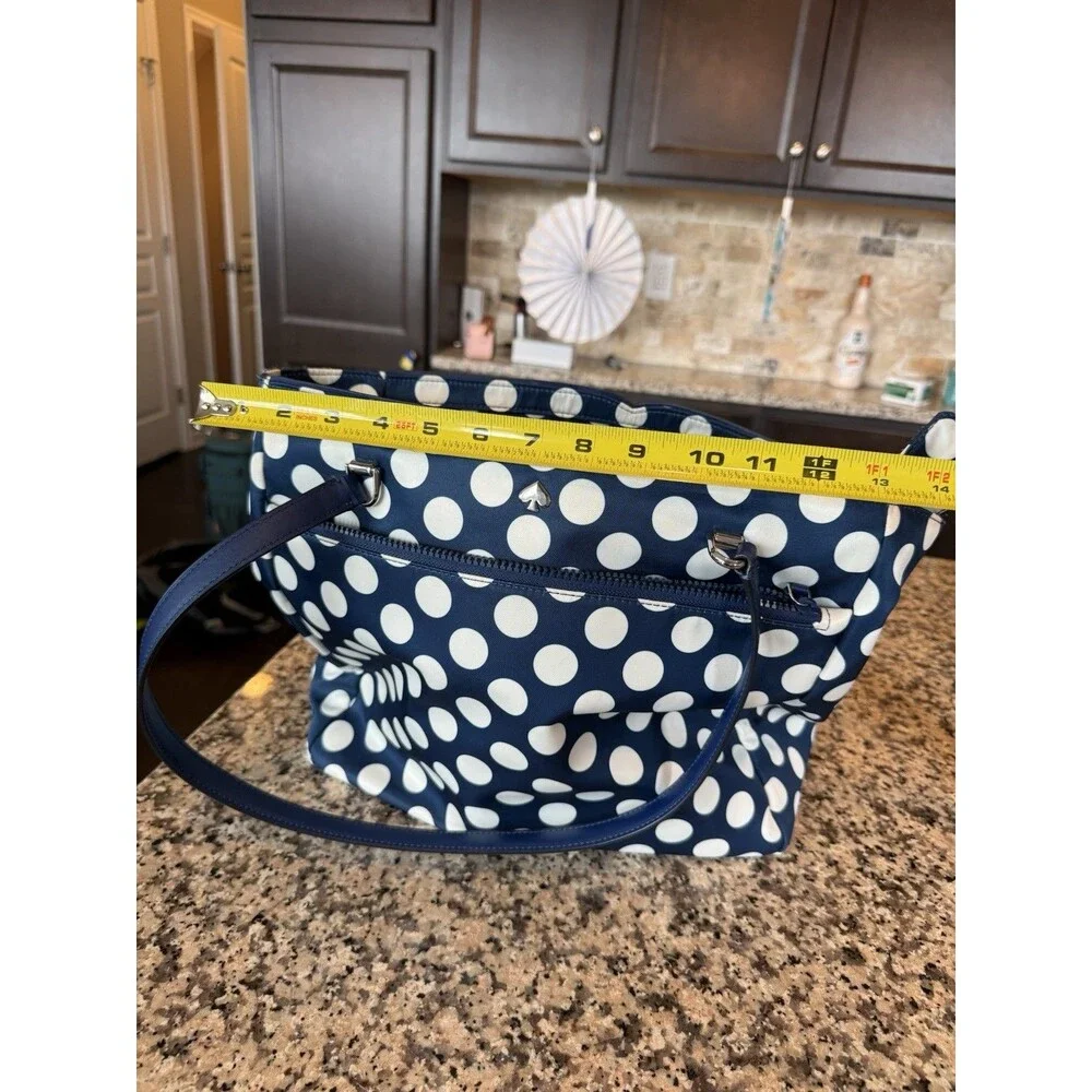 Kate Spade Jae Seaside Dot Large Tote Purse And Cosmetic Bag